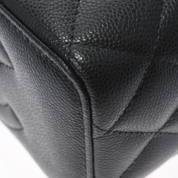 Chanel Matelasse Vanity Case Black Gold Hardware Grained Calfskin Shoulder Bag - Picture 5 of 10